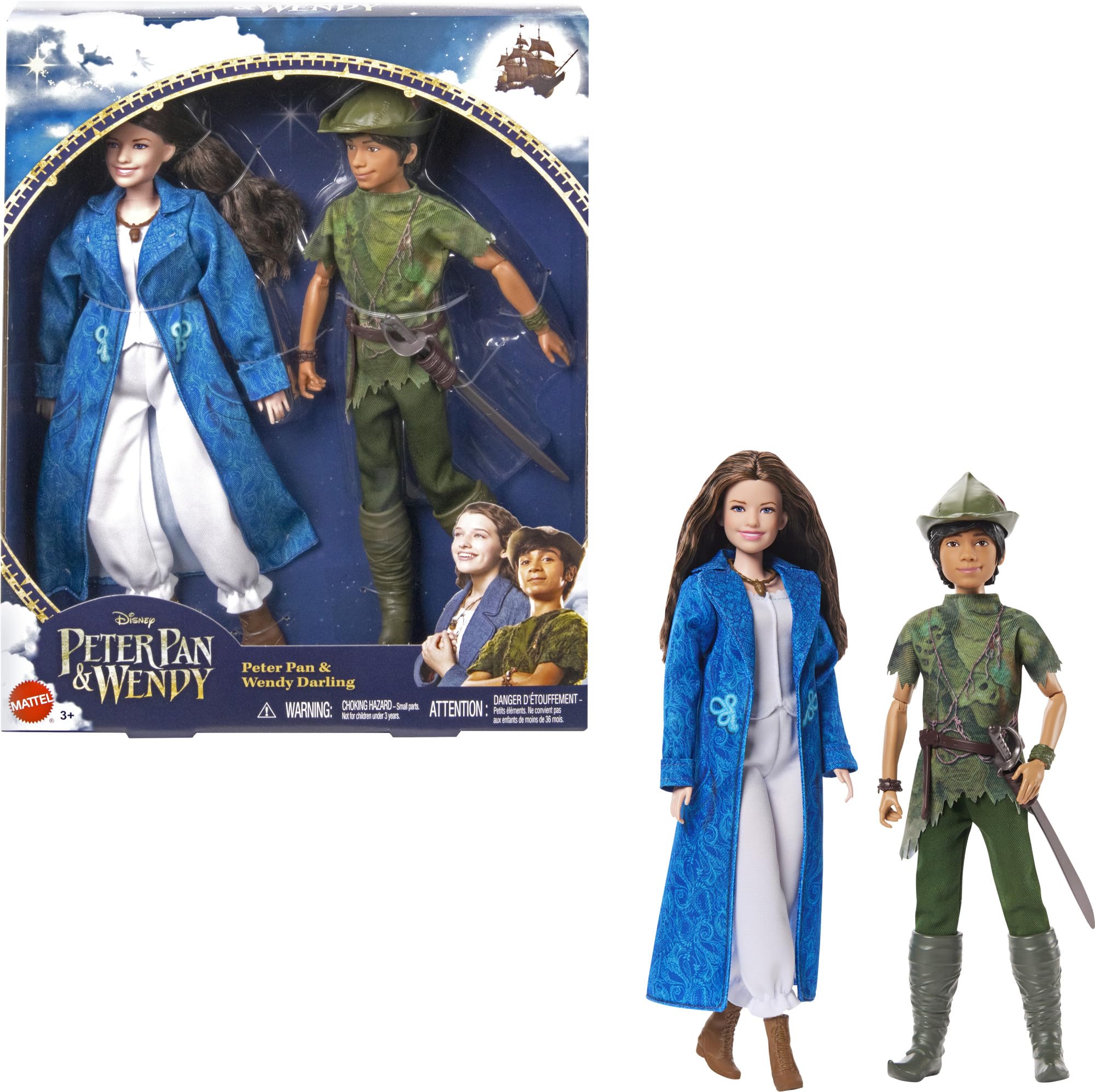 Set Coleccionable Mattel Disney Peter Pan Y Wendy Con Muñecas De Moda - Venta Internacional.