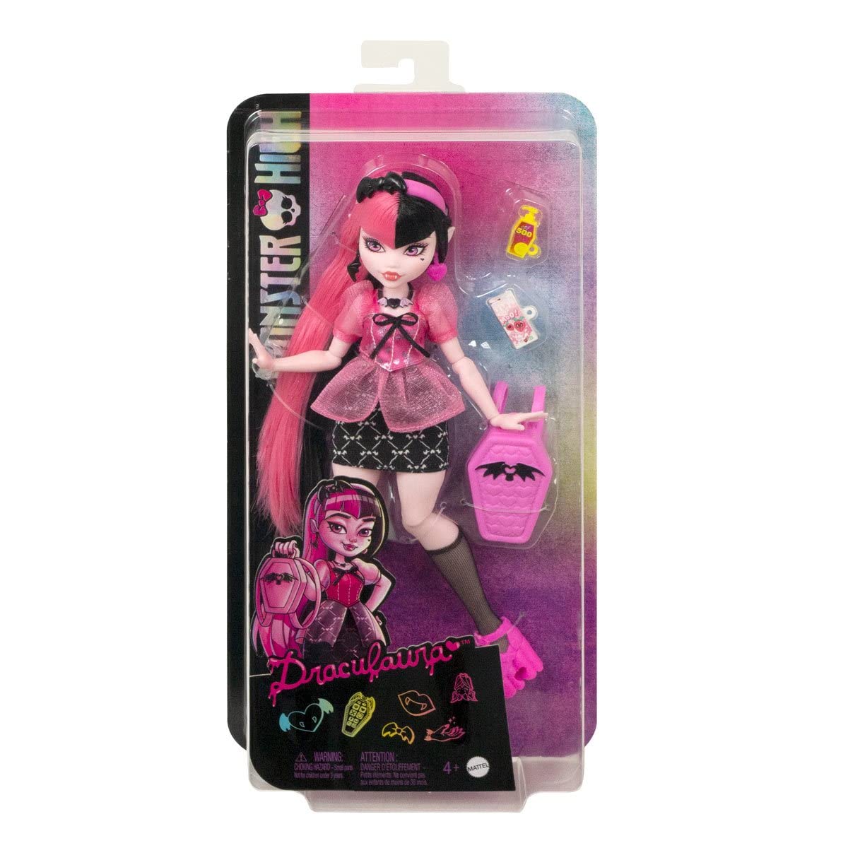 Foto 2 pulgar | Muñeca Articulada Monster High Draculaura 25 Cm 2022 Mthky71 - Venta Internacional.