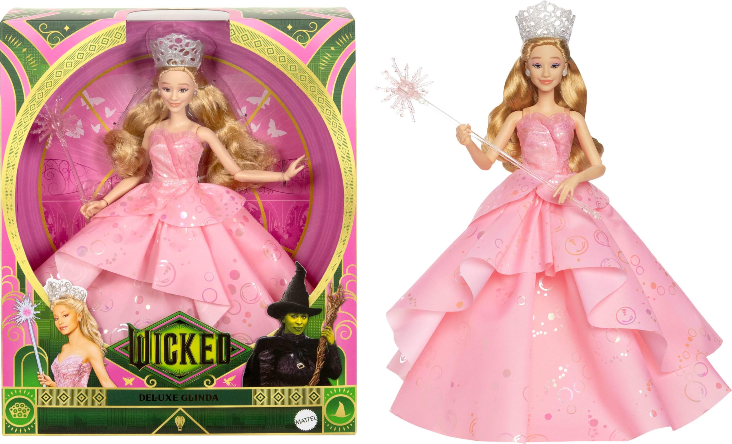 Foto 2 pulgar | Muñeca De Moda Mattel Universal Wicked Deluxe Glinda Con Acc - Venta Internacional.