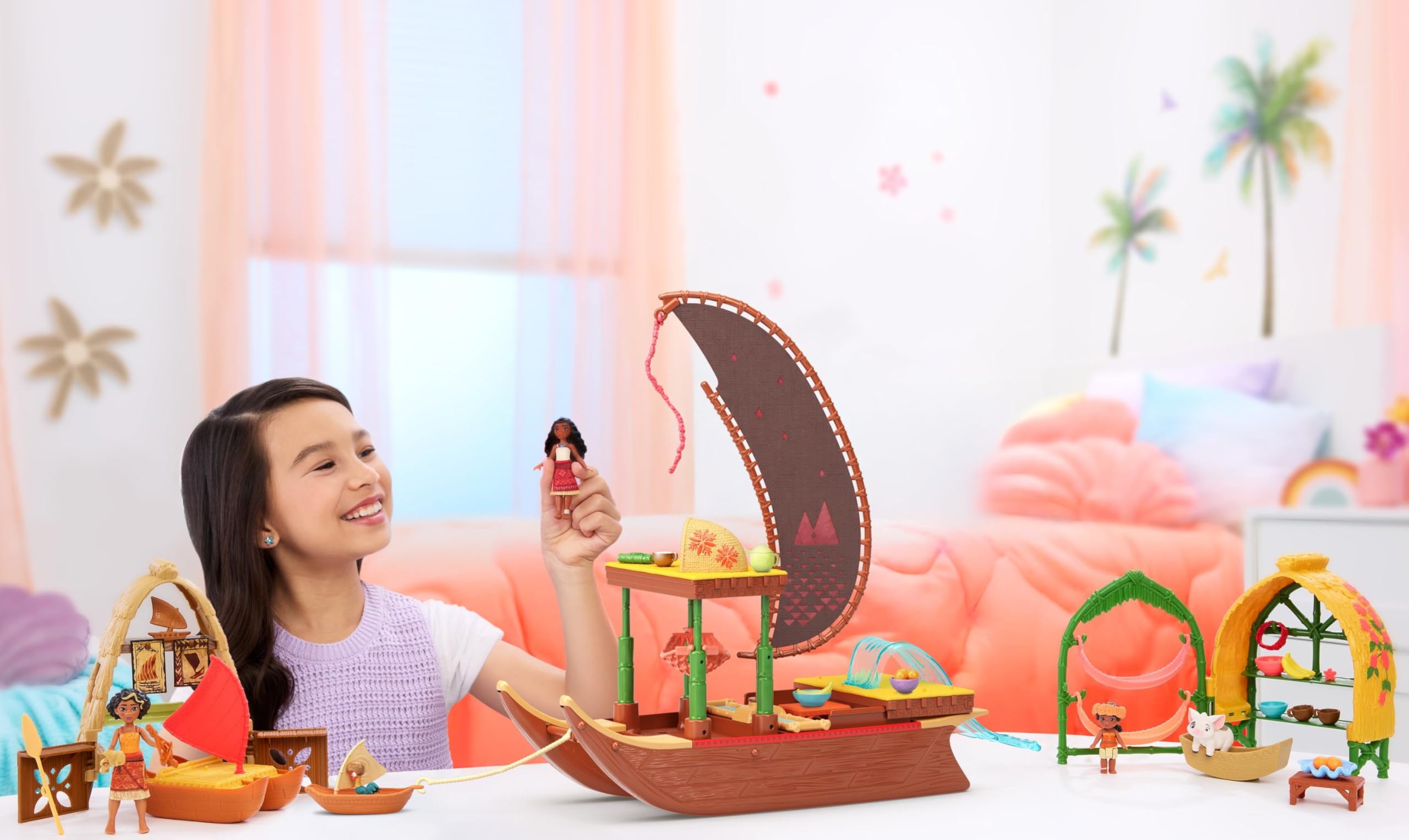Foto 3 pulgar | Toy Mattel Disney Moana 2 Moana & Loto's Workshop Con Acc - Venta Internacional.