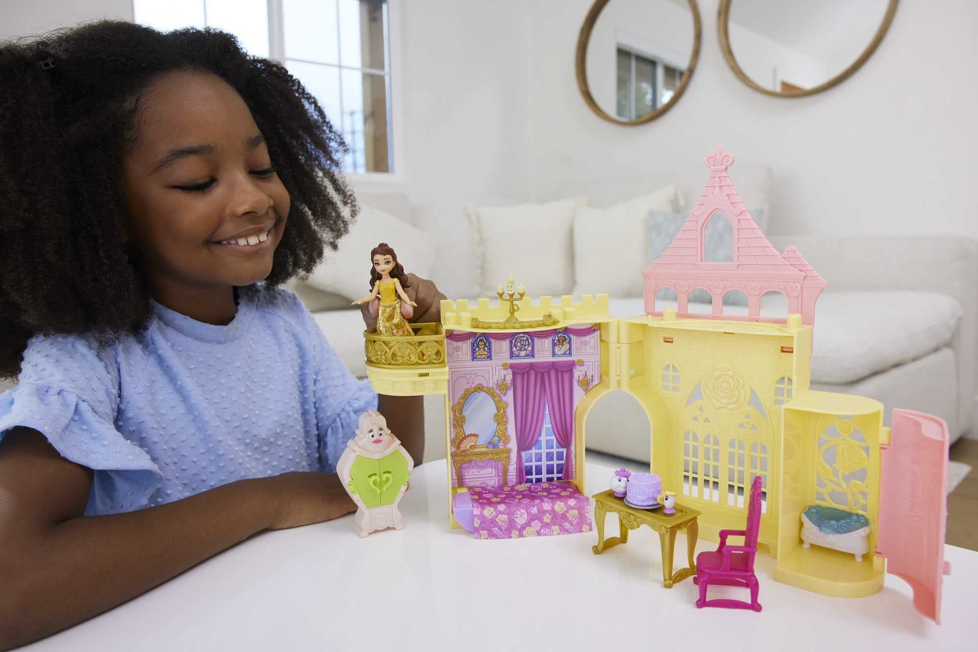 Foto 3 pulgar | Casa De Muñecas Mattel Disney Princess Storytime Stackers Belle's Castle - Venta Internacional.