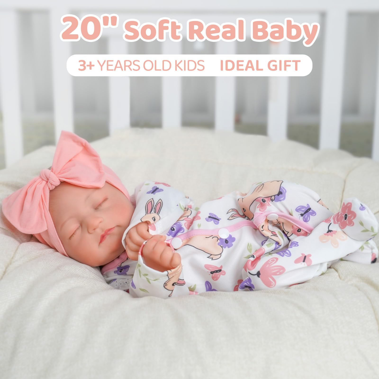 Foto 4 pulgar | Muñeca Reborn Babeside Connie De 50 Cm Con Accesorios Completos - Venta Internacional