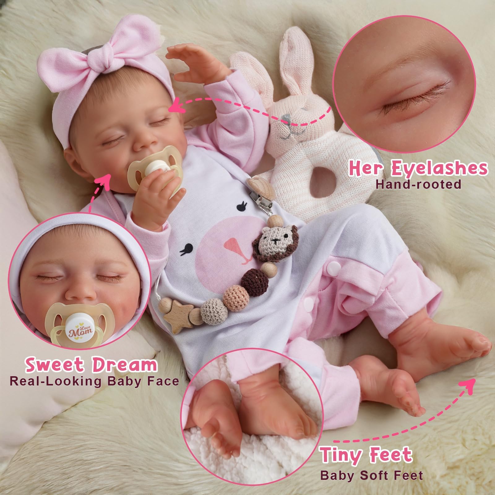 Foto 4 pulgar | Muñeca Babeside Relike Vinilo De Cuerpo Completo 53,3 Cm - Venta Internacional