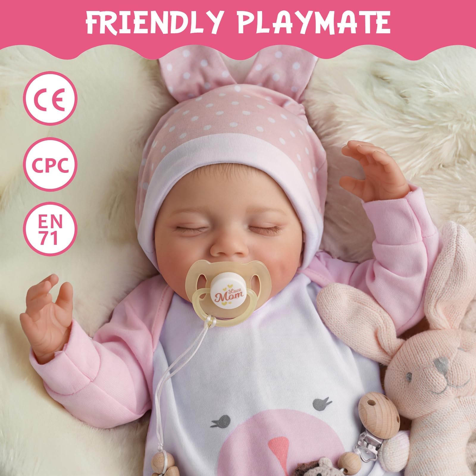 Foto 6 pulgar | Muñeca Babeside Relike Vinilo De Cuerpo Completo 53,3 Cm - Venta Internacional