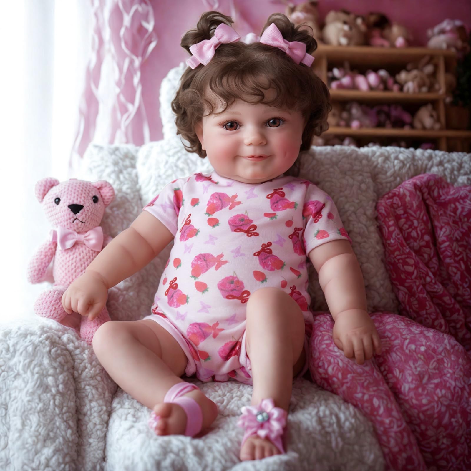 Foto 4 pulgar | Muñeca Jizhi Realista Para Recién Nacido, 50 Cm, Con Caja De Regalo - Venta Internacional.