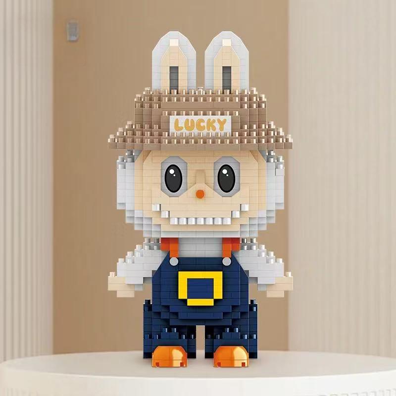 Juego De Bloques De Construcción Labubu Block Doll Cartoon, 898 Piezas - Venta Internacional.