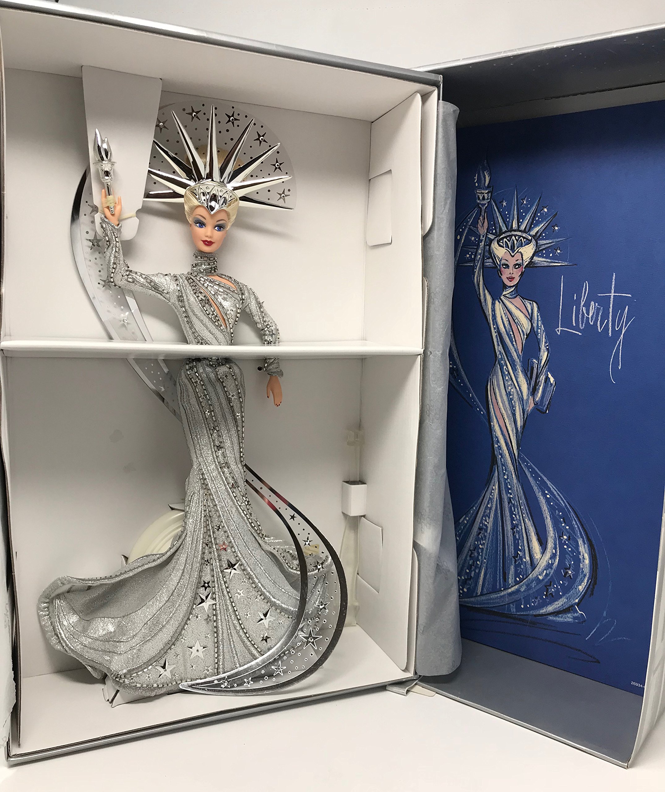 Foto 2 pulgar | Muñeca Barbie Mattel Bob Mackie Lady Liberty 26934 - Venta Internacional.