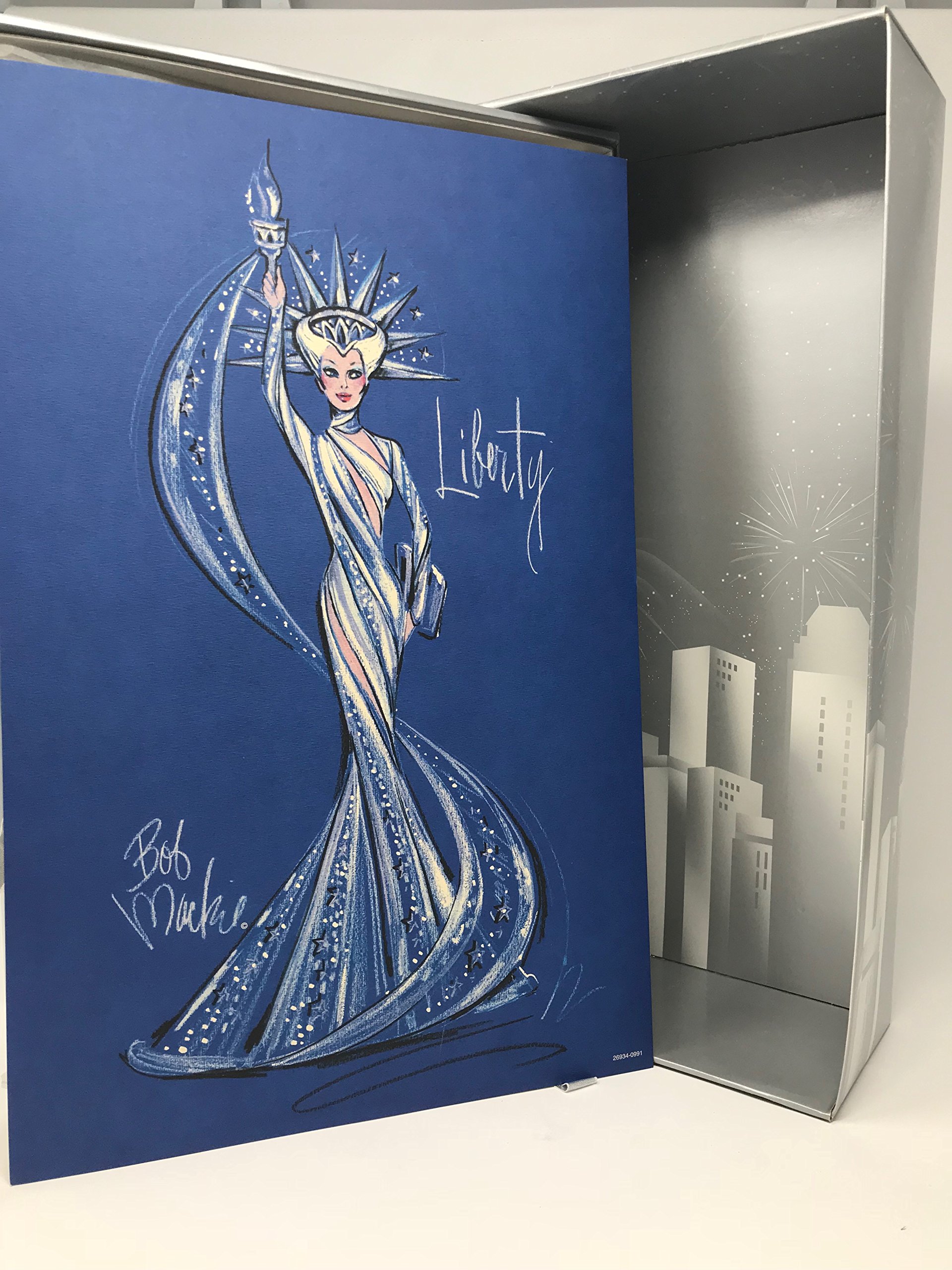 Foto 4 pulgar | Muñeca Barbie Mattel Bob Mackie Lady Liberty 26934 - Venta Internacional.