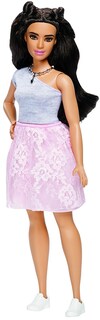 Foto 1 | Muñeca De Moda Barbie Fashionistas 65 Con Encaje Rosa Empolvado - Venta Internacional.