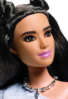 Foto 2 | Muñeca De Moda Barbie Fashionistas 65 Con Encaje Rosa Empolvado - Venta Internacional.
