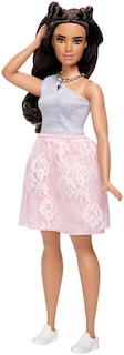 Foto 3 | Muñeca De Moda Barbie Fashionistas 65 Con Encaje Rosa Empolvado - Venta Internacional.