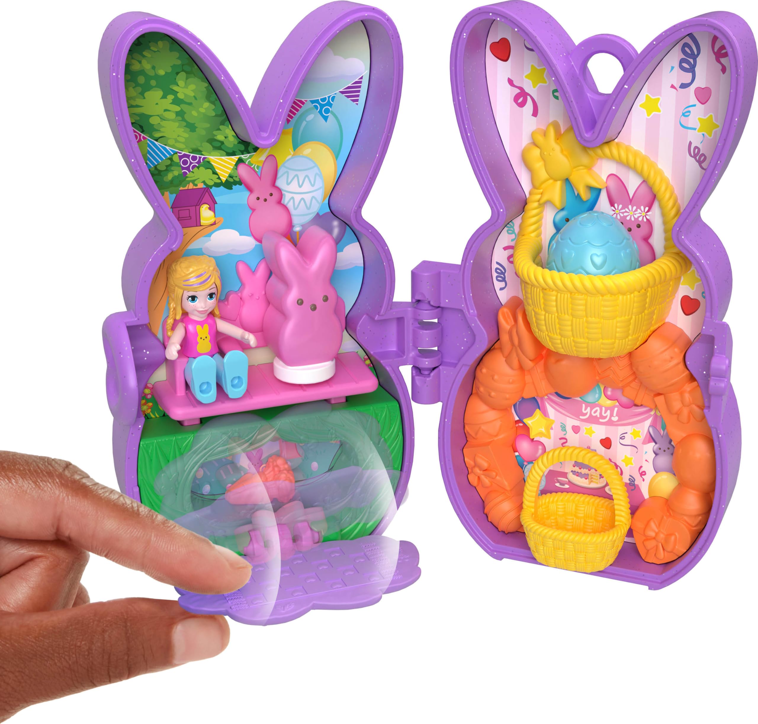 Foto 5 | Toy Polly Pocket X Peeps Con 6 Micromuñecas Y 2 Sets De Juego - Venta Internacional.