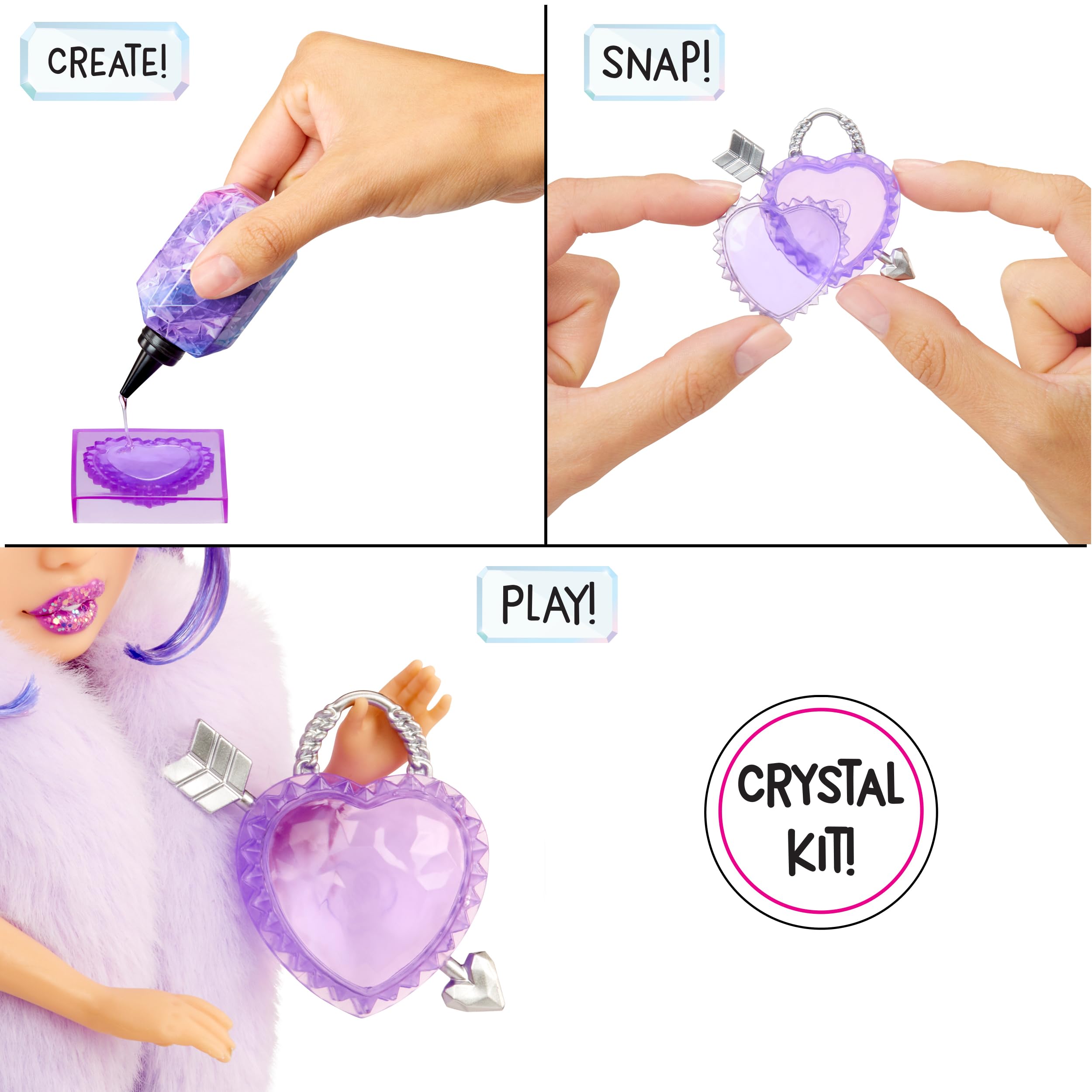 Foto 4 pulgar | Muñeca De Moda Rainbow High Creative Crystals Violet Purple - Venta Internacional.