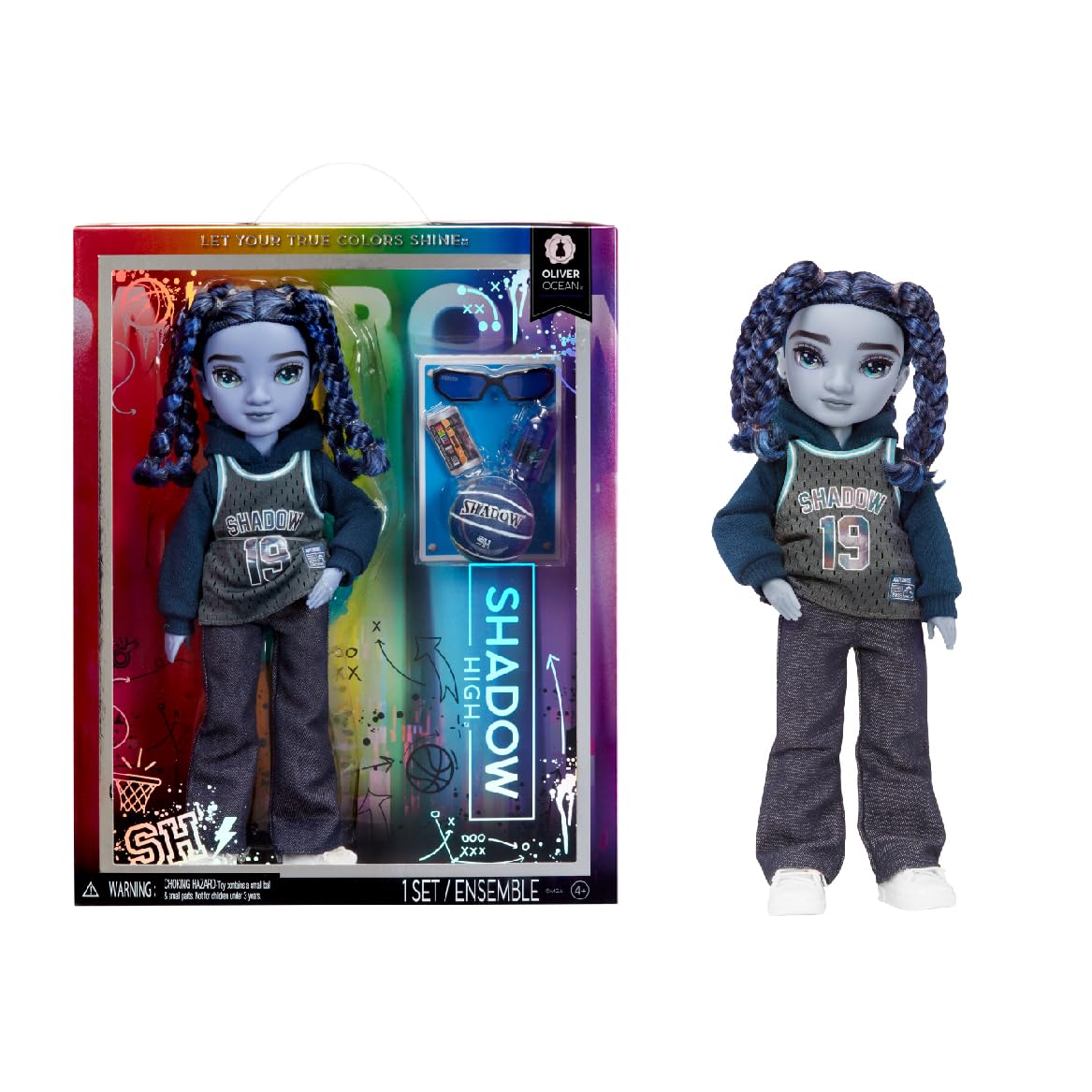 Foto 2 pulgar | Muñeca de Moda Rainbow High Shadow High Oliver Blue Boy - Venta Internacional