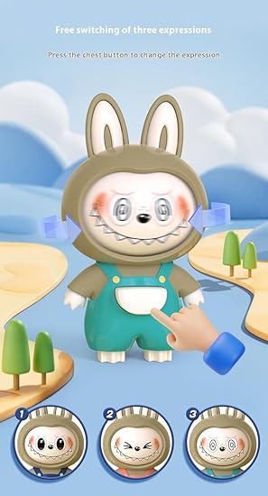 Foto 3 pulgar | Llavero Labubu Change Face Cartoon Doll Bolso para Muñecas - Venta Internacional