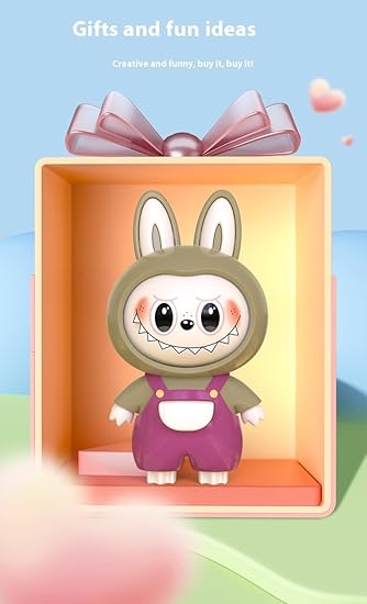 Foto 5 pulgar | Llavero Labubu Change Face Cartoon Doll Bolso para Muñecas - Venta Internacional