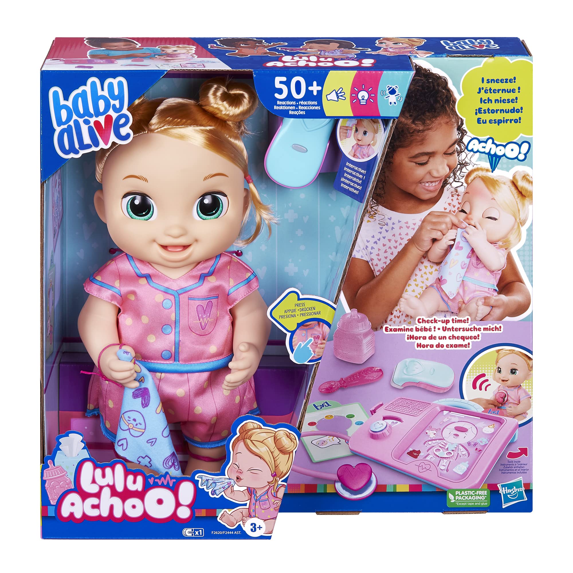 Foto 3 pulgar | Muñeca Interactiva Baby Alive Lulu Achoo De 30 Cm Con Set De Juego Doctor - Venta Internacional.