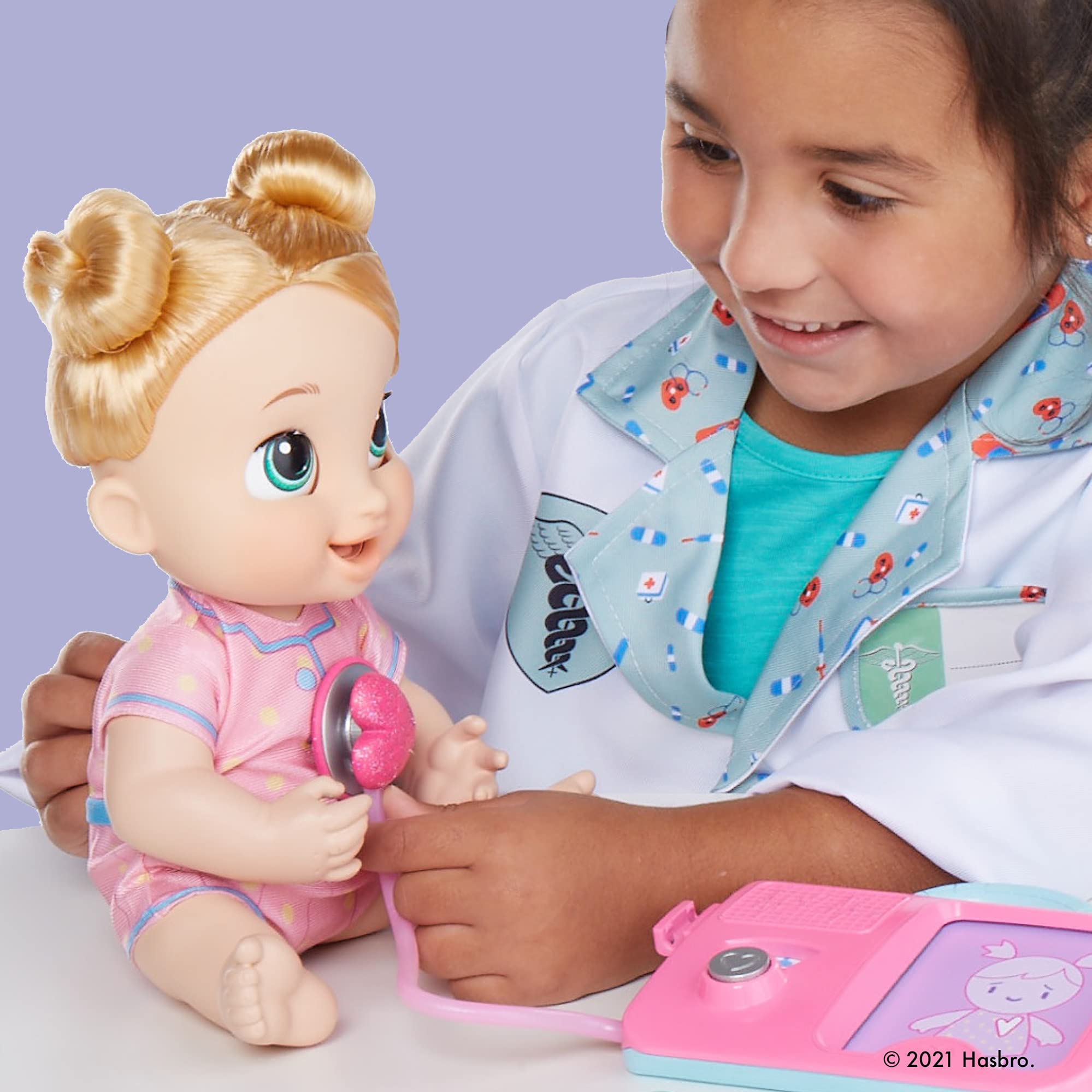 Foto 6 pulgar | Muñeca Interactiva Baby Alive Lulu Achoo De 30 Cm Con Set De Juego Doctor - Venta Internacional.