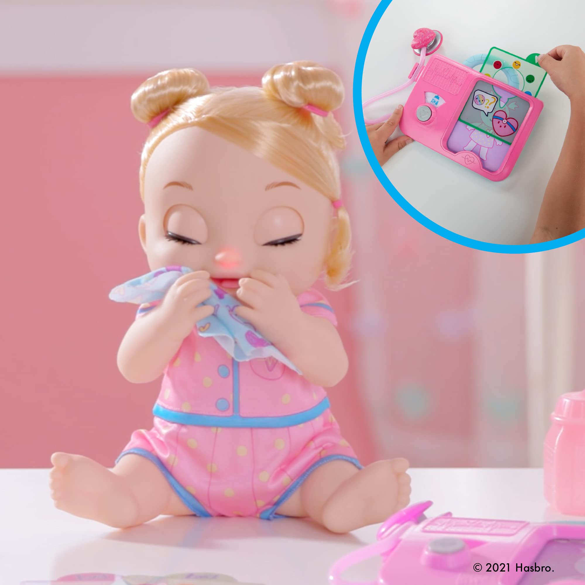 Foto 7 pulgar | Muñeca Interactiva Baby Alive Lulu Achoo De 30 Cm Con Set De Juego Doctor - Venta Internacional.