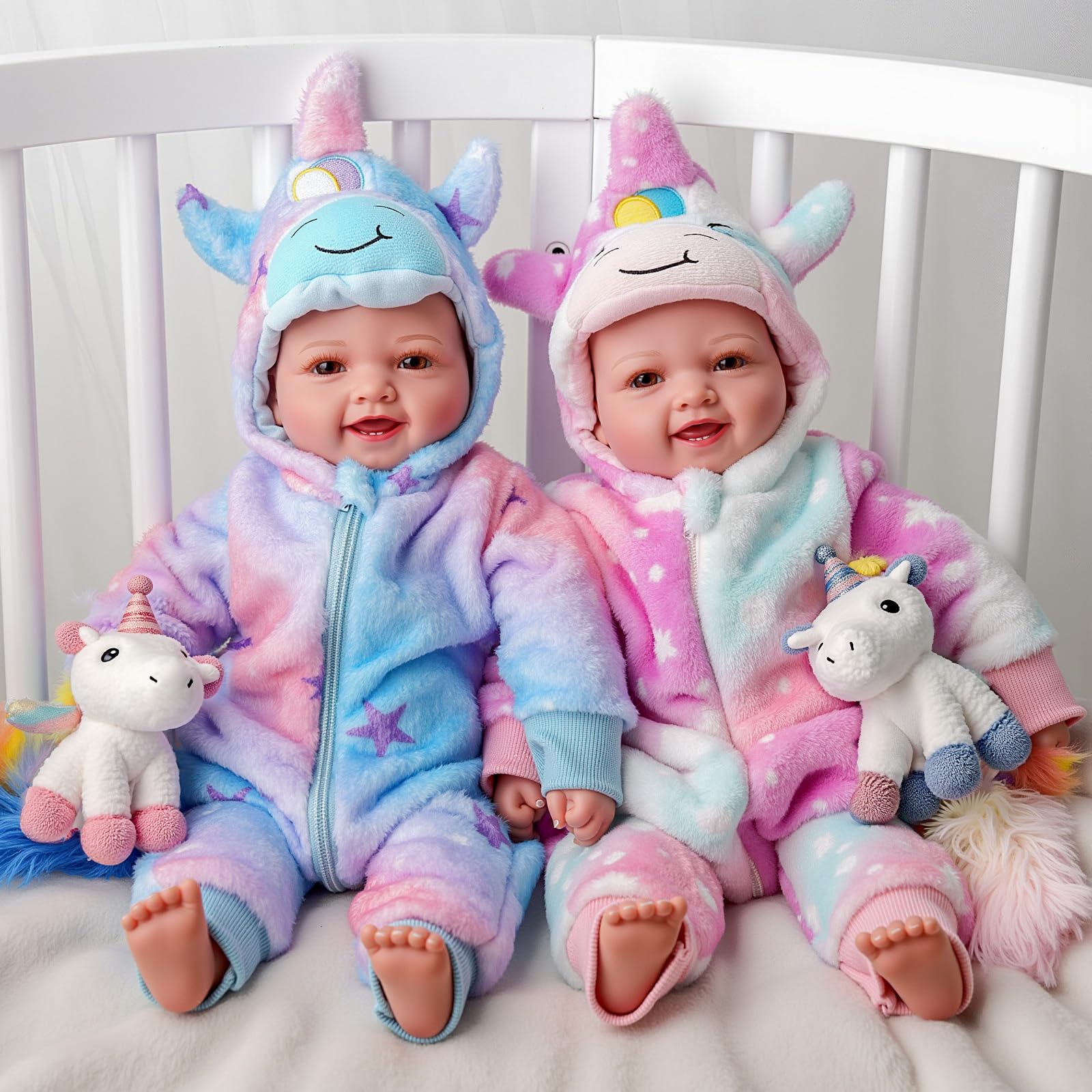 Muñeca Gemela Babeside Sweet Smile Realista De 43 Cm Para Niño/niña - Venta Internacional.