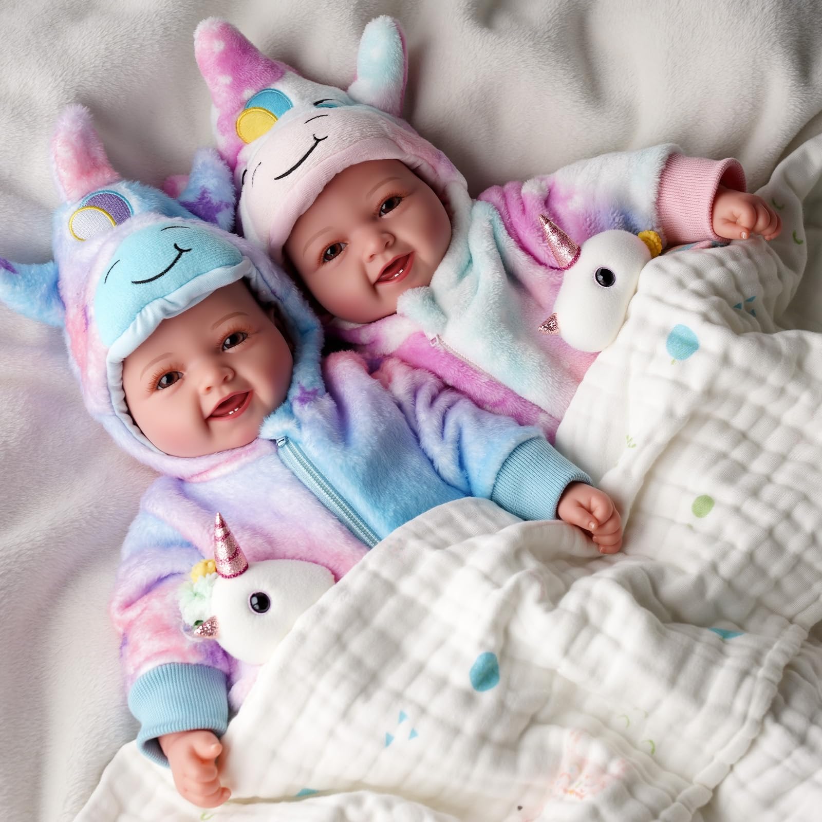 Foto 5 | Muñeca Gemela Babeside Sweet Smile Realista De 43 Cm Para Niño/niña - Venta Internacional.