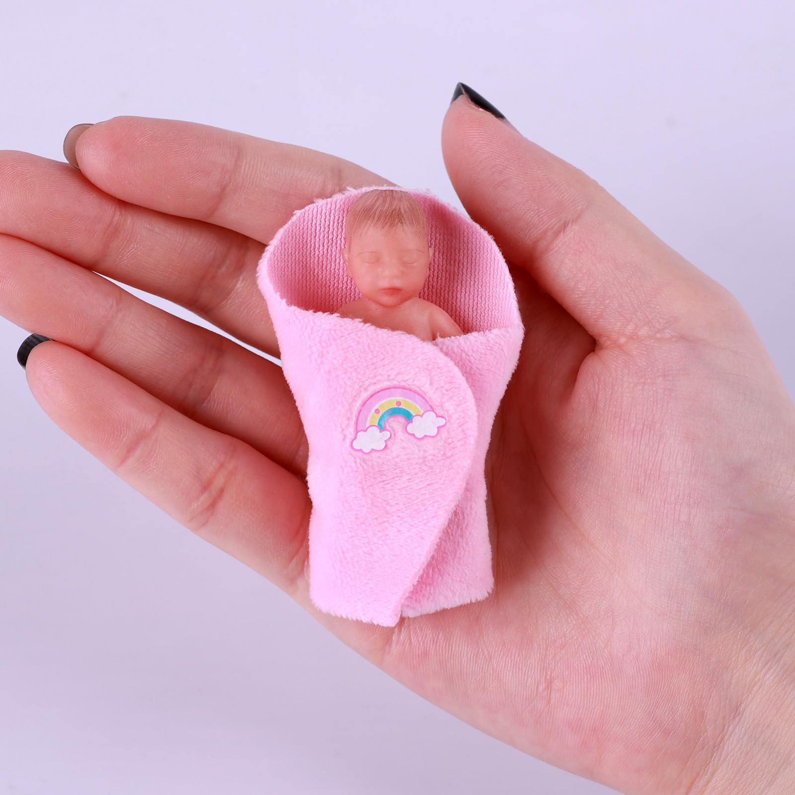 Foto 3 pulgar | Minimuñeca De Silicona Babeside Realista Para Niña Recién Nacida De 8 Cm - Venta Internacional.
