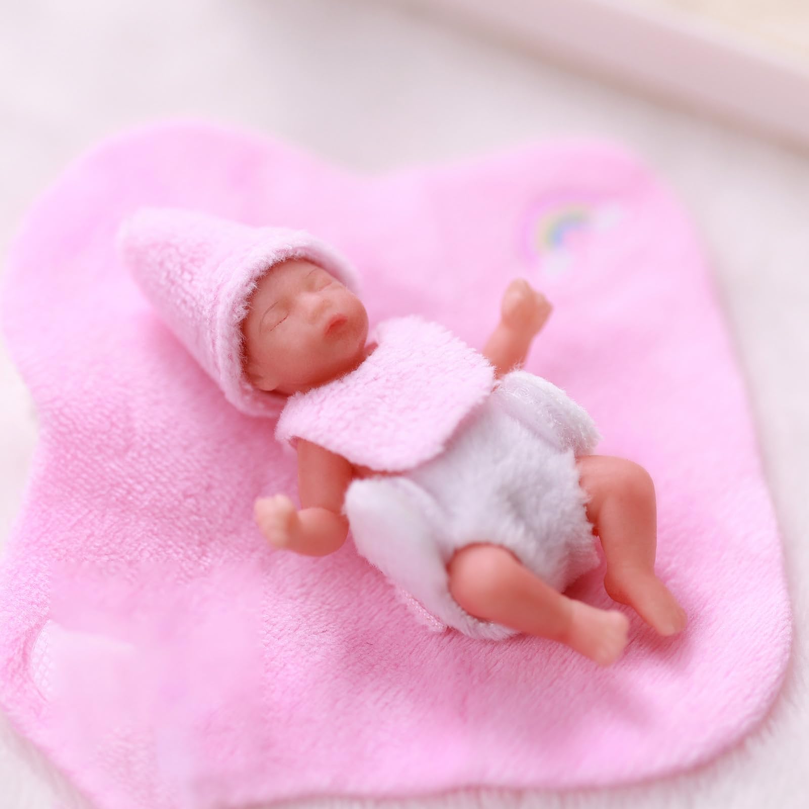 Foto 4 pulgar | Minimuñeca De Silicona Babeside Realista Para Niña Recién Nacida De 8 Cm - Venta Internacional.