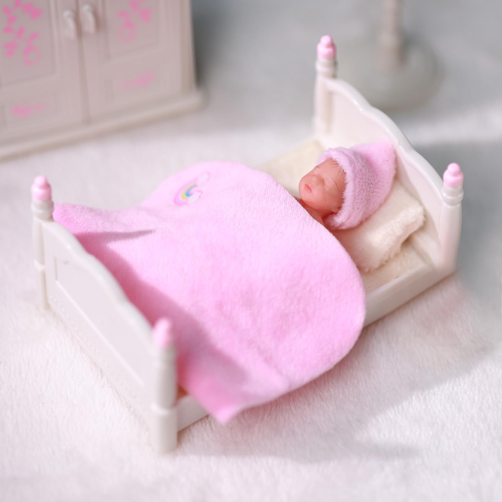 Foto 5 pulgar | Minimuñeca De Silicona Babeside Realista Para Niña Recién Nacida De 8 Cm - Venta Internacional.