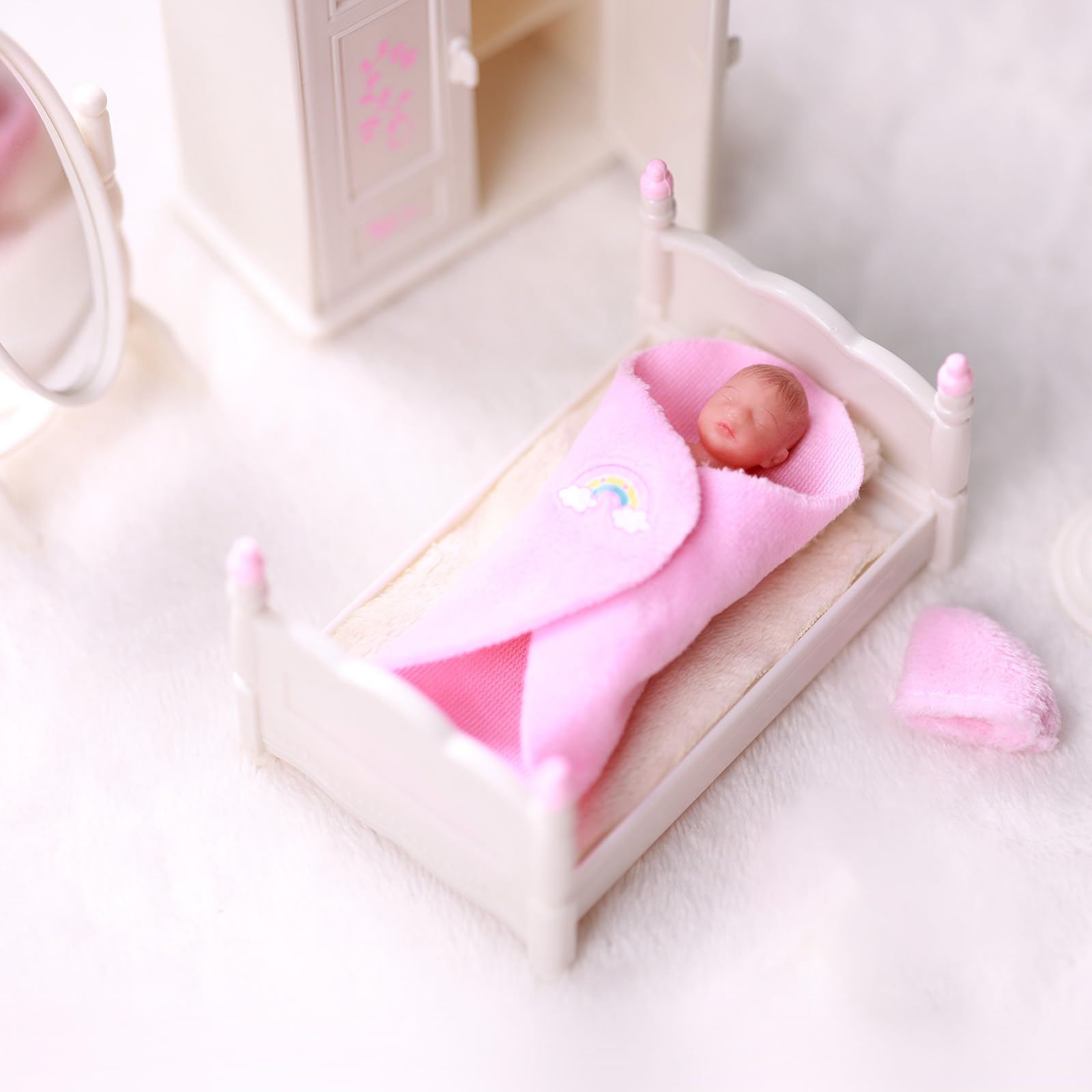 Foto 6 pulgar | Minimuñeca De Silicona Babeside Realista Para Niña Recién Nacida De 8 Cm - Venta Internacional.