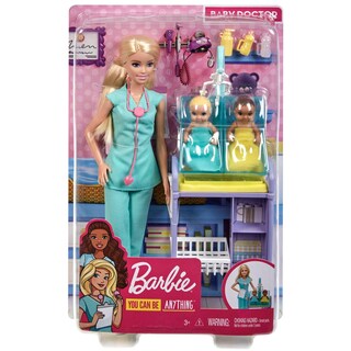 Foto 6 | Set Barbie Careers Baby Doctor Con Muñeca A La Moda Y 2 Bebés - Venta Internacional.