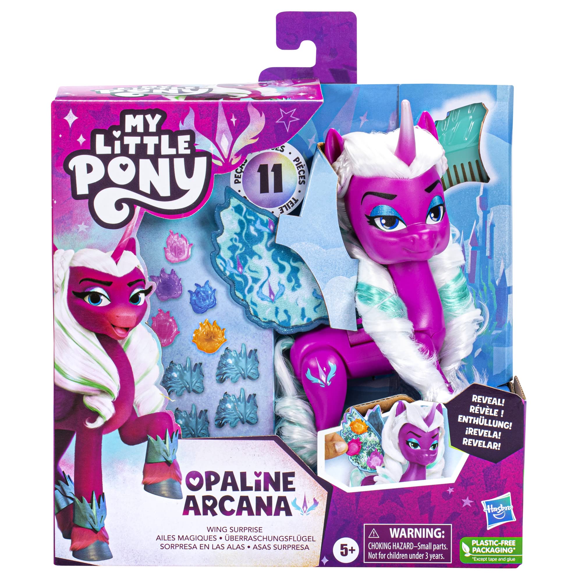 Foto 3 pulgar | Muñecas Toy My Little Pony Opaline Arcana Wing Surprise De 5 Pulgadas - Venta Internacional
