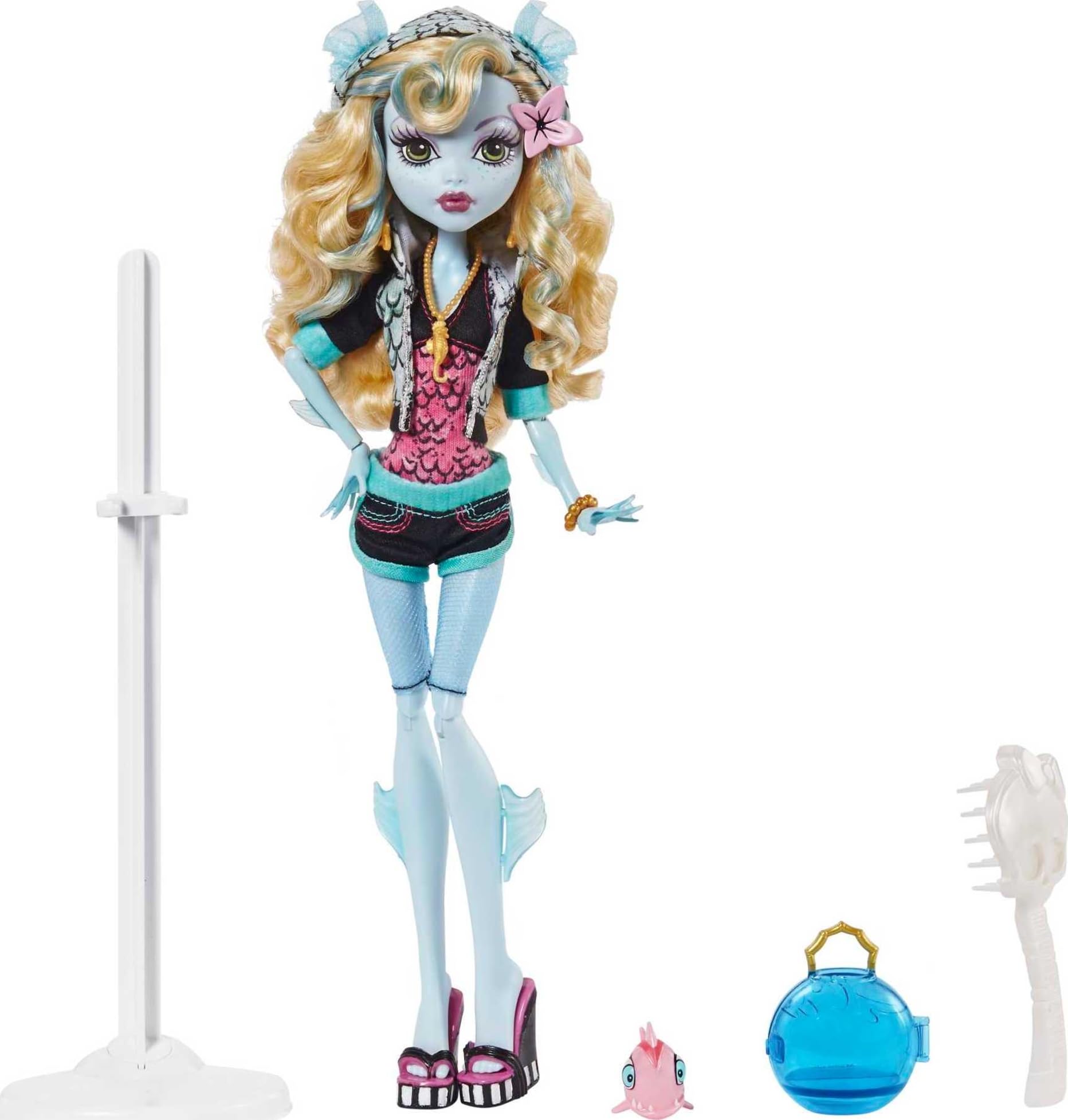 Foto 6 pulgar | Muñeca De Reproducción Monster High Lagoona Blue Con Accesorios - Venta Internacional.