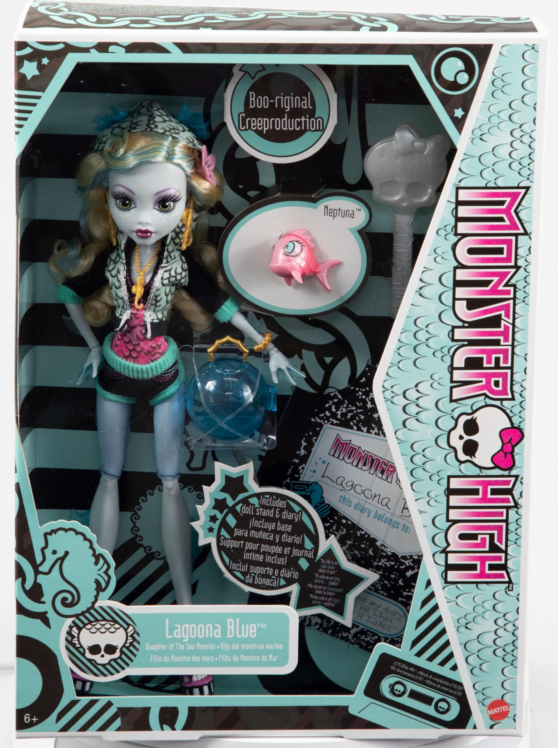 Foto 7 pulgar | Muñeca De Reproducción Monster High Lagoona Blue Con Accesorios - Venta Internacional.