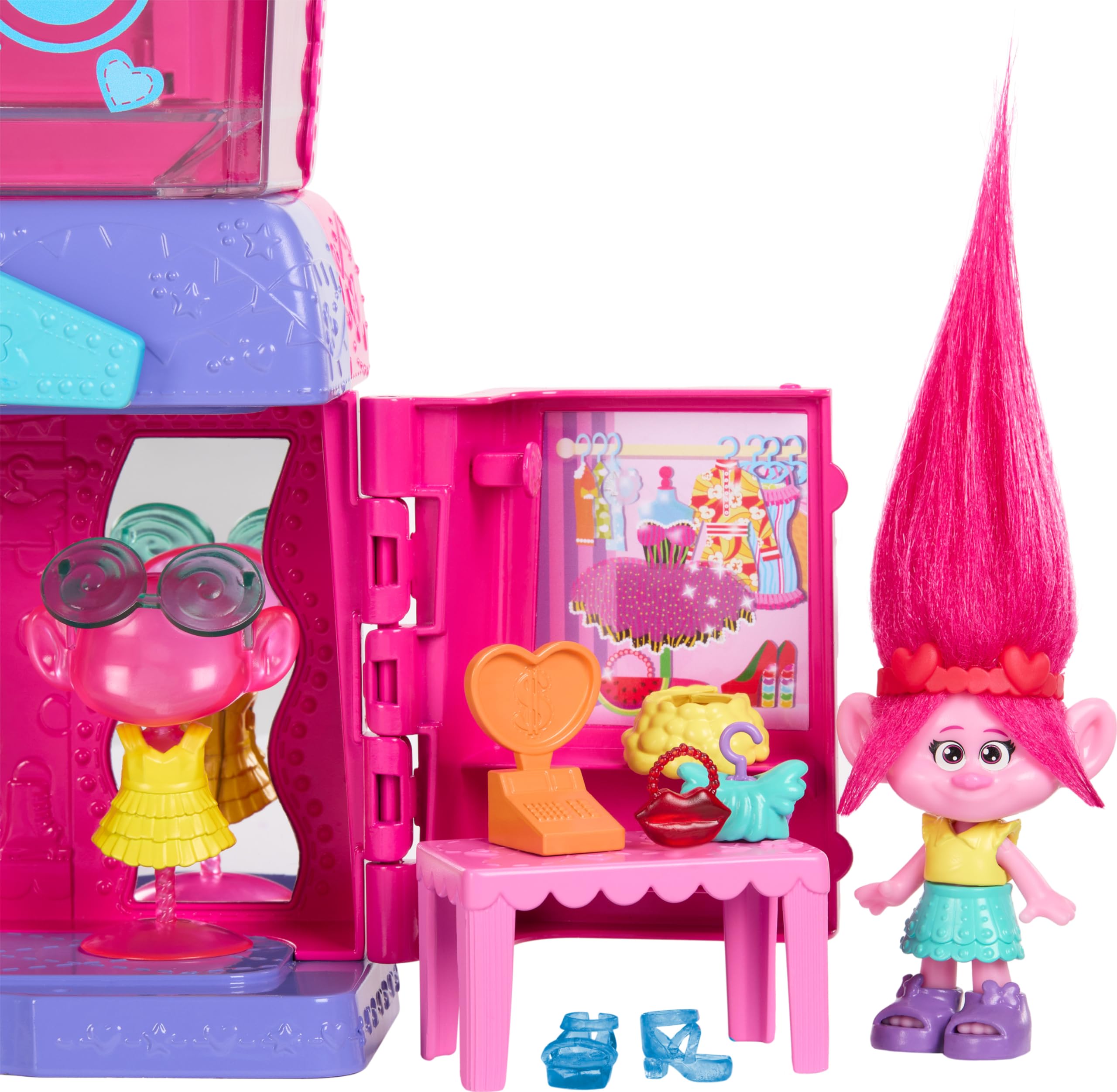 Foto 6 pulgar | Playset Mattel Dreamworks Trolls Fun Fair Surprise Con Queen Poppy - Venta Internacional.