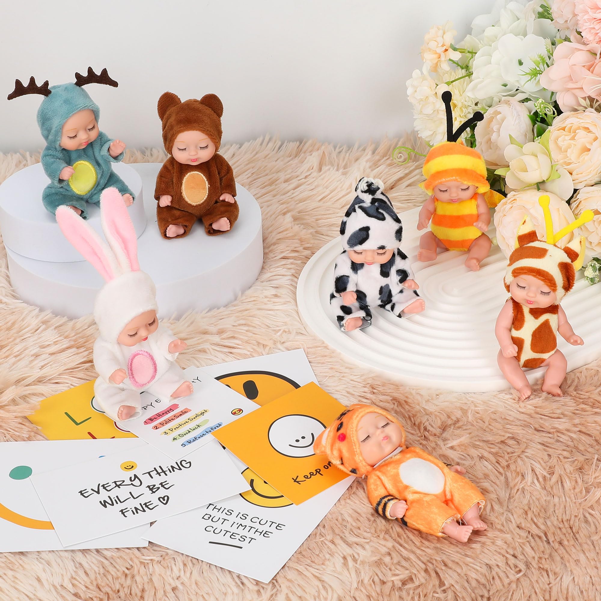 Foto 6 pulgar | Set De Minimuñecas Para Bebés, 12 Unidades, 11 Cm, Con Ropa De Animales Para Niños - Venta Internacional.