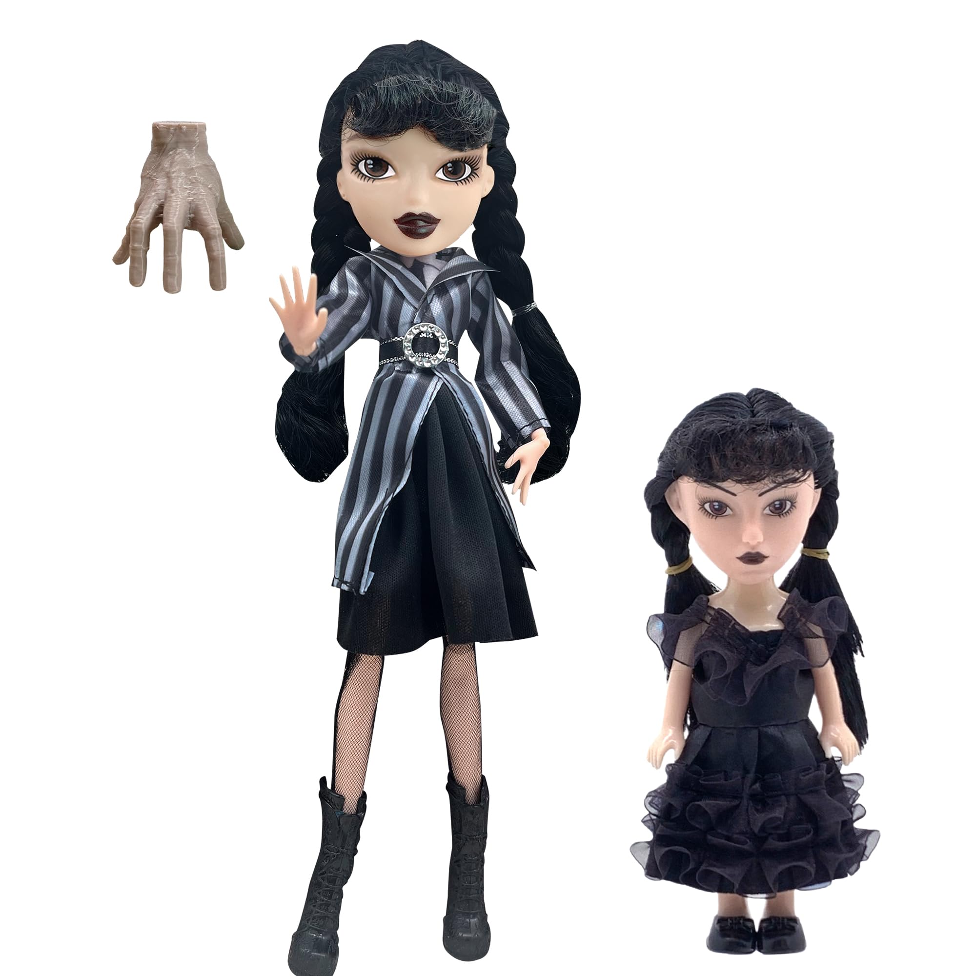 Foto 2 pulgar | Muñecas Wednesday Addams Made To Move De 29 Cm Con 2 Vestidos Para Niños - Venta Internacional.