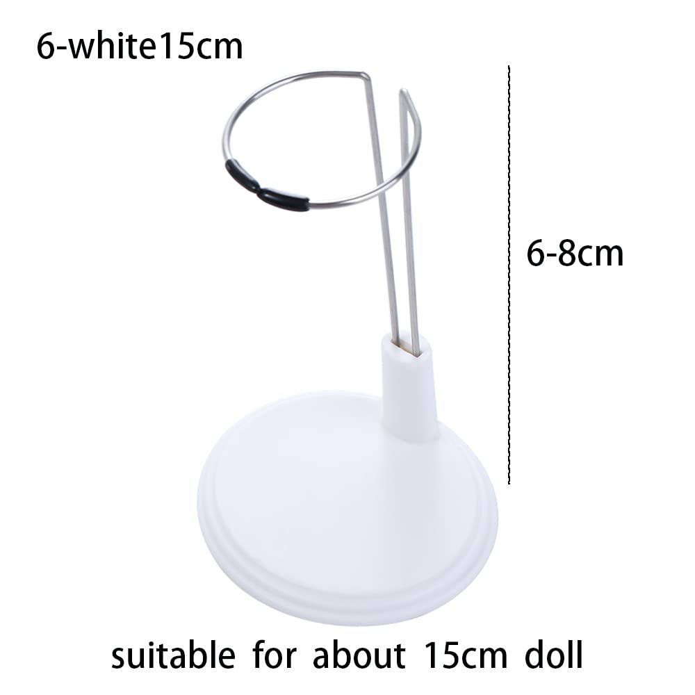 Foto 3 pulgar | Expositores De Metal Ajustables Para Muñecas De 15 Cm, Color Blanco - Venta Internacional.