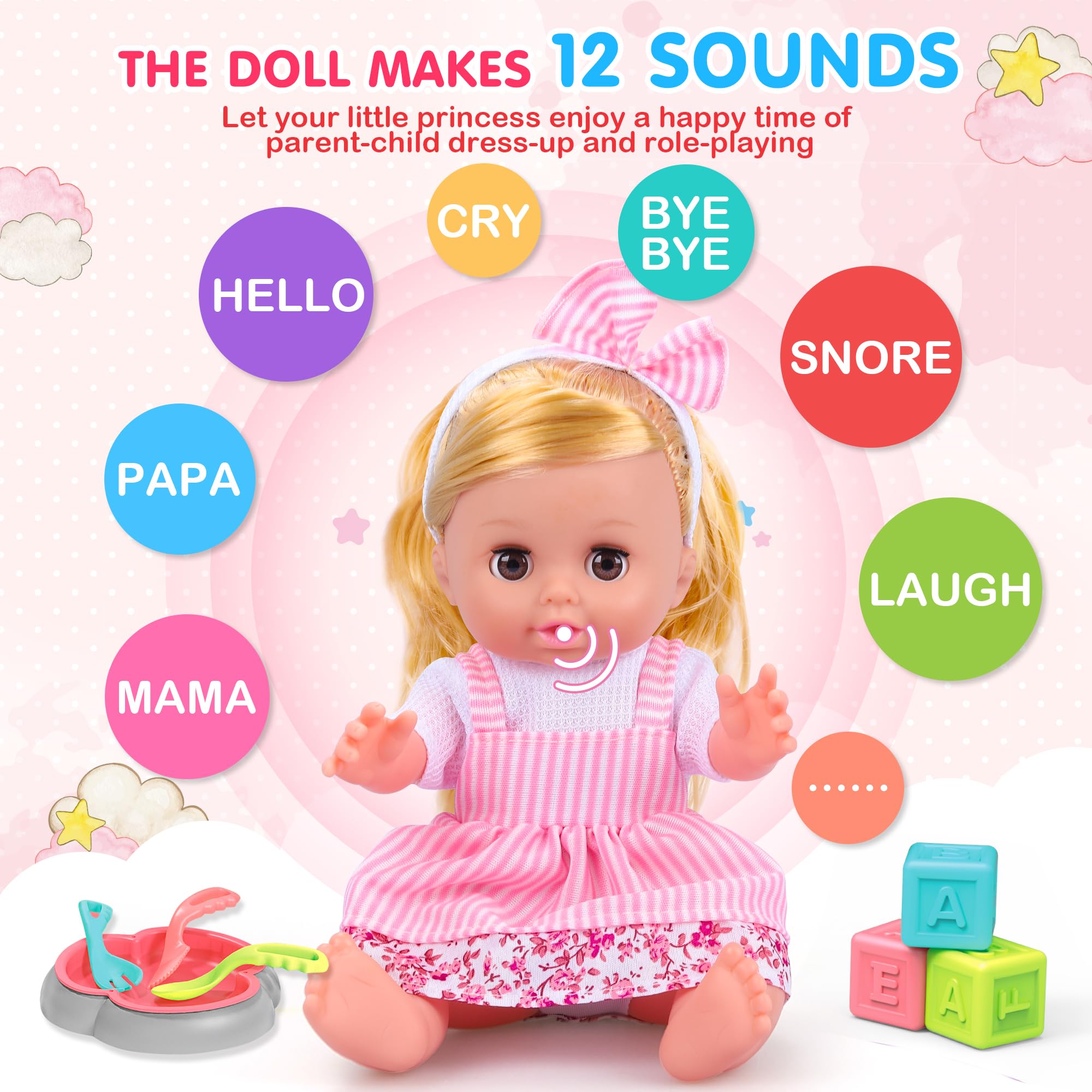 Foto 5 pulgar | Set de Juguetes para Muñecas Proou Baby Care & Peluquería con 35 Piezas- Venta Internacional