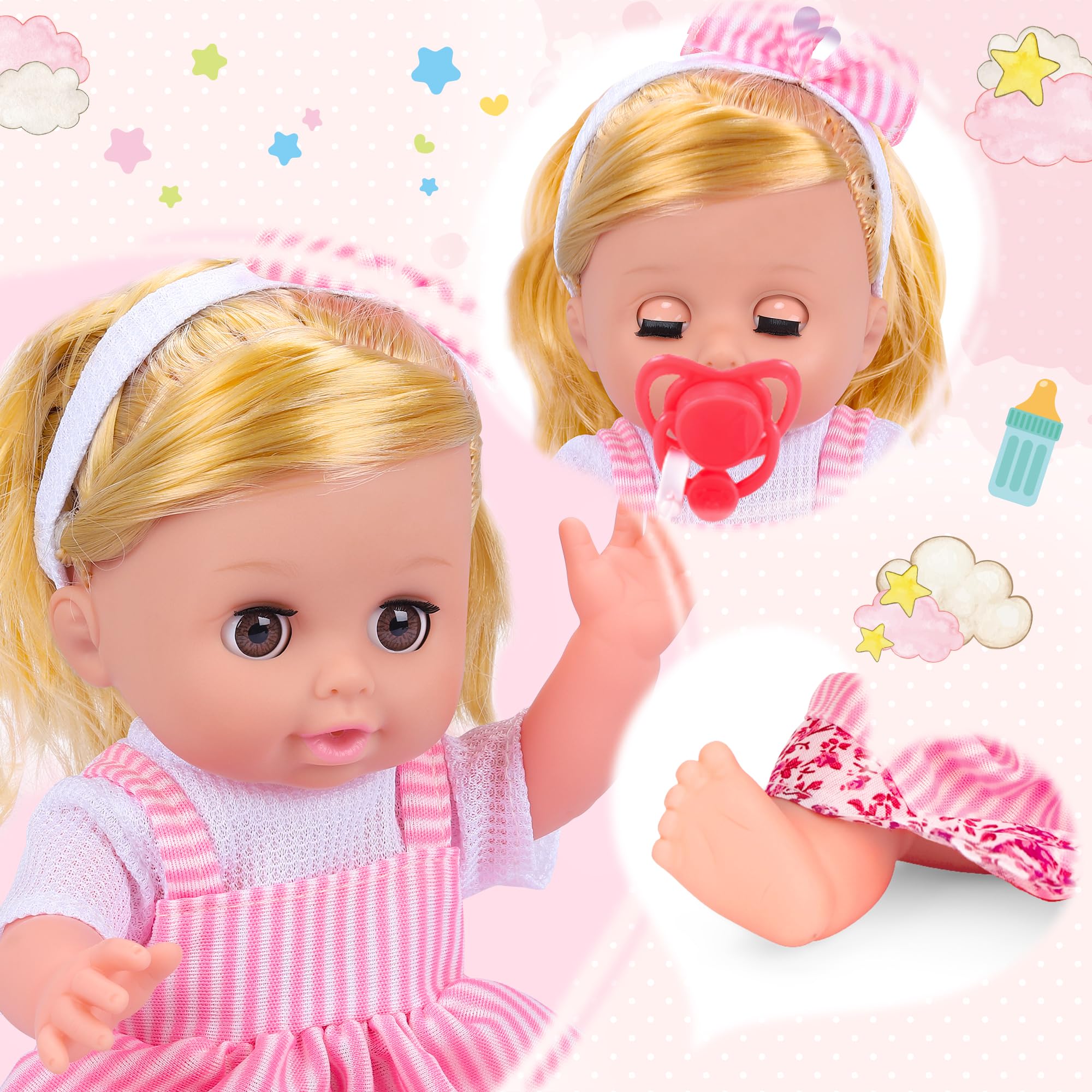 Foto 7 pulgar | Set de Juguetes para Muñecas Proou Baby Care & Peluquería con 35 Piezas- Venta Internacional