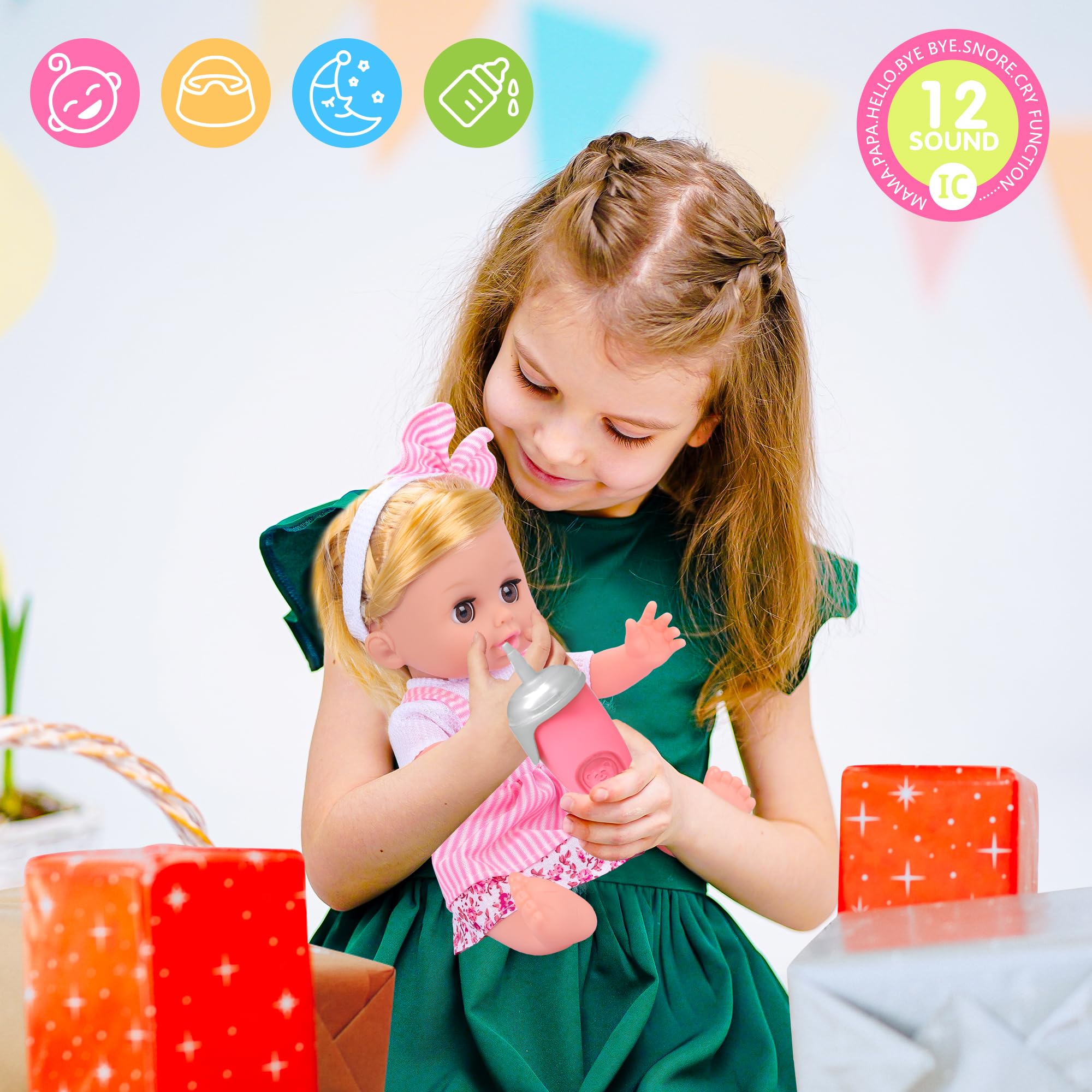 Foto 8 pulgar | Set de Juguetes para Muñecas Proou Baby Care & Peluquería con 35 Piezas- Venta Internacional