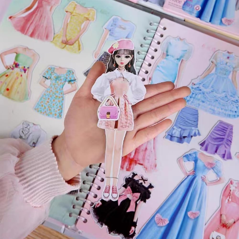 Foto 4 pulgar | Muñeca De Papel Con Diseño De Princesa Magnética, Erin, Con 30 Atuendos - Venta Internacional.