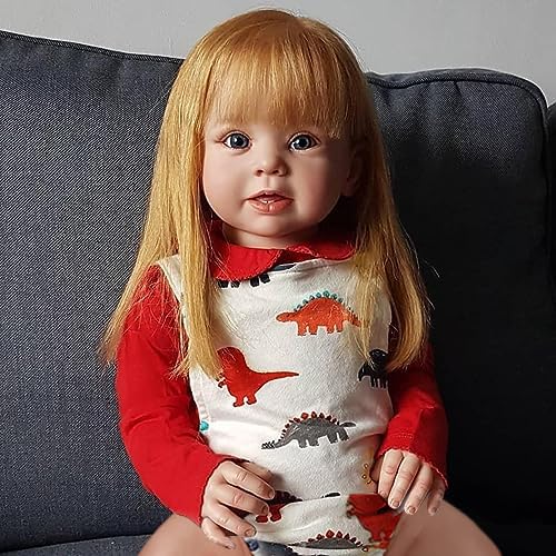 Muñeca Reborn, Niña Realista De 20 Pulgadas Con Ojos Azules Y Cabello Rubio - Venta Internacional.