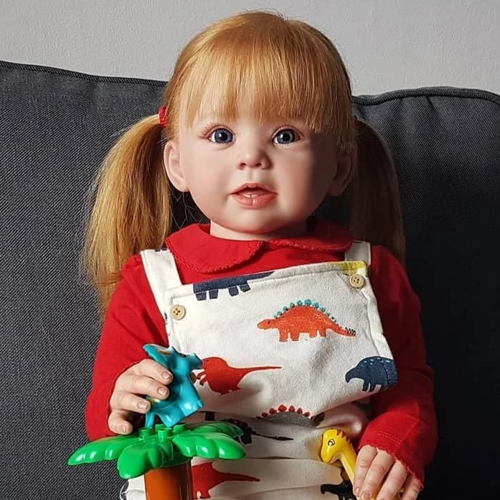 Foto 3 pulgar | Muñeca Reborn, Niña Realista De 20 Pulgadas Con Ojos Azules Y Cabello Rubio - Venta Internacional.