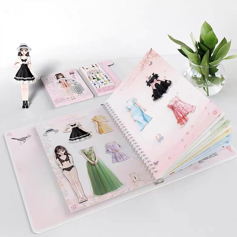 Foto 5 pulgar | Set De Muñecas De Papel Con Diseño De Princesa Magnética Para Niñas De 3 A 12 Años - Venta Internacional.
