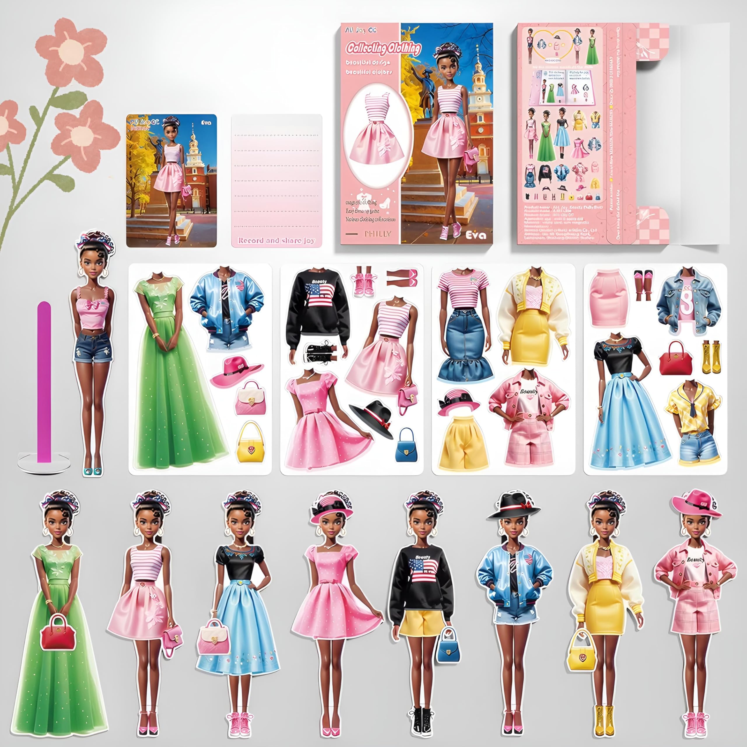 Set De Muñecas De Papel Con Diseño De Princesa Magnética Para Niñas (eva) - Venta Internacional.