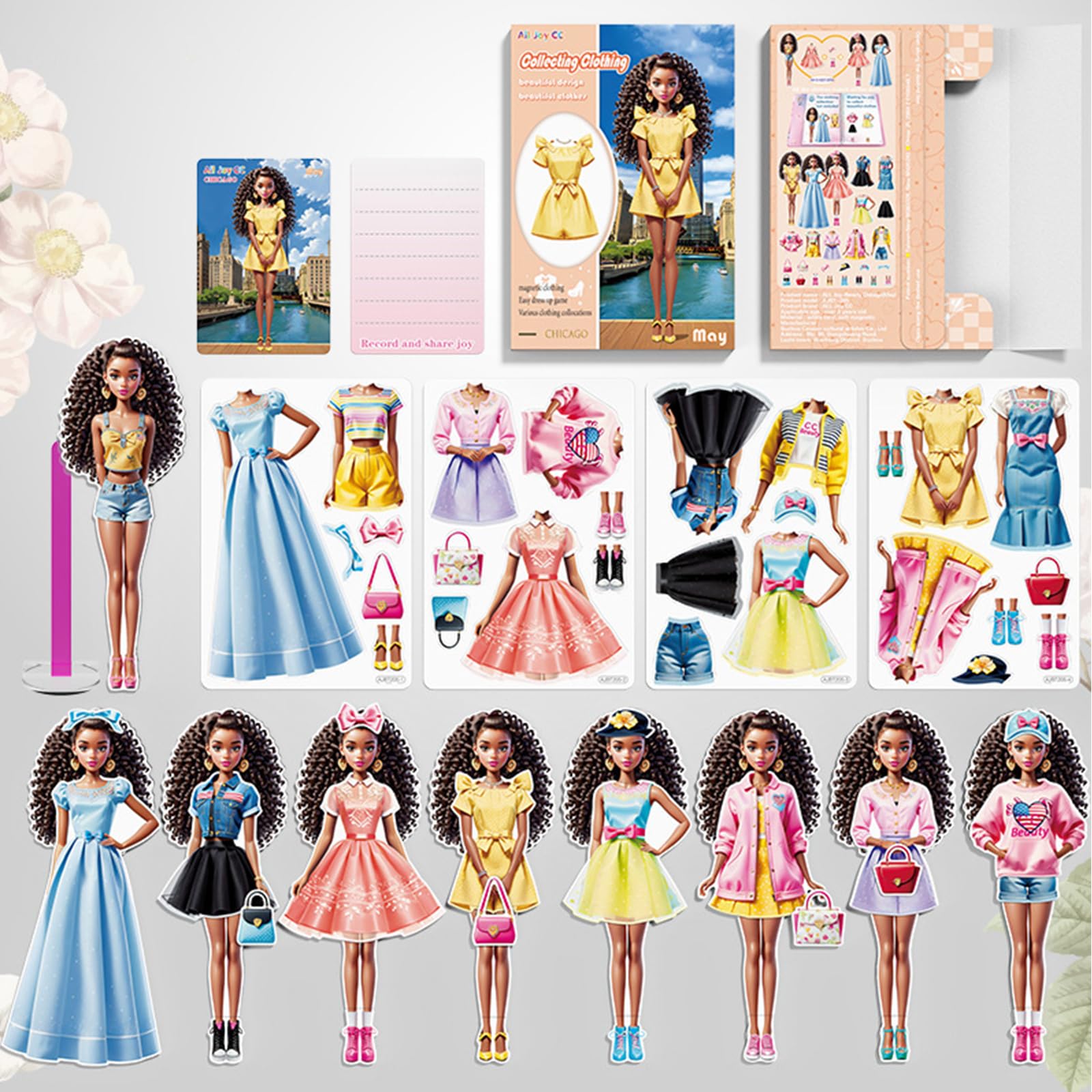 Foto 2 pulgar | Set De Muñecas De Papel Con Diseño De Princesa Magnética Para Niñas De 3 A 12 Años - Venta Internacional.