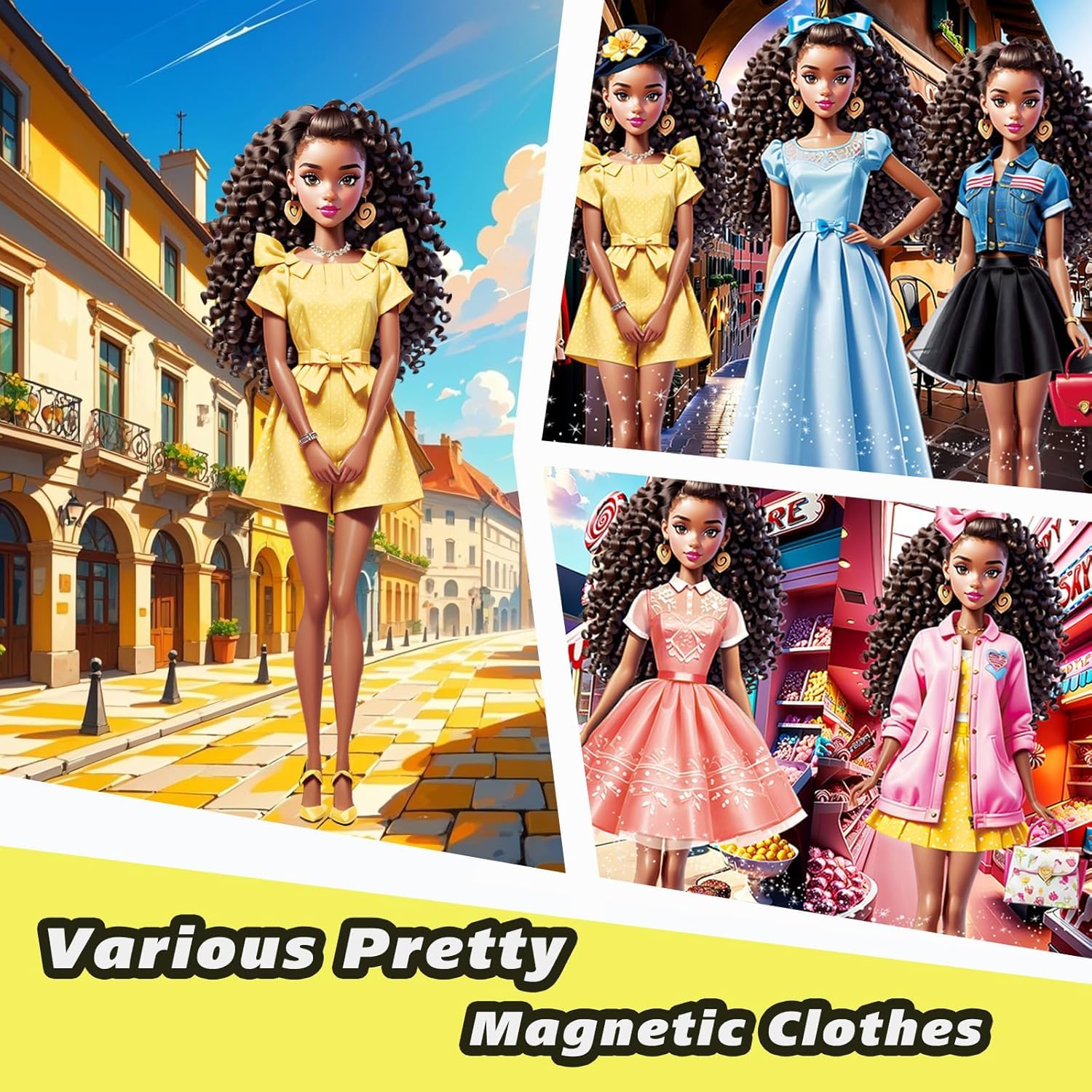 Foto 3 pulgar | Set De Muñecas De Papel Con Diseño De Princesa Magnética Para Niñas De 3 A 12 Años - Venta Internacional.
