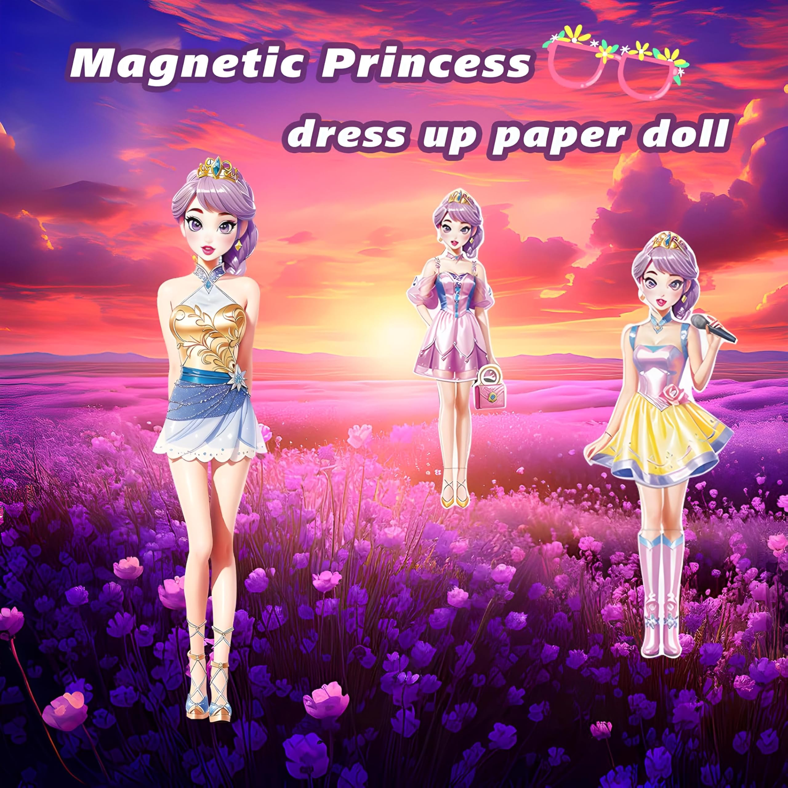 Foto 2 | Muñeca De Papel Con Diseño De Princesa Magnética Joy Para Niñas De 3 A 12 Años - Venta Internacional.