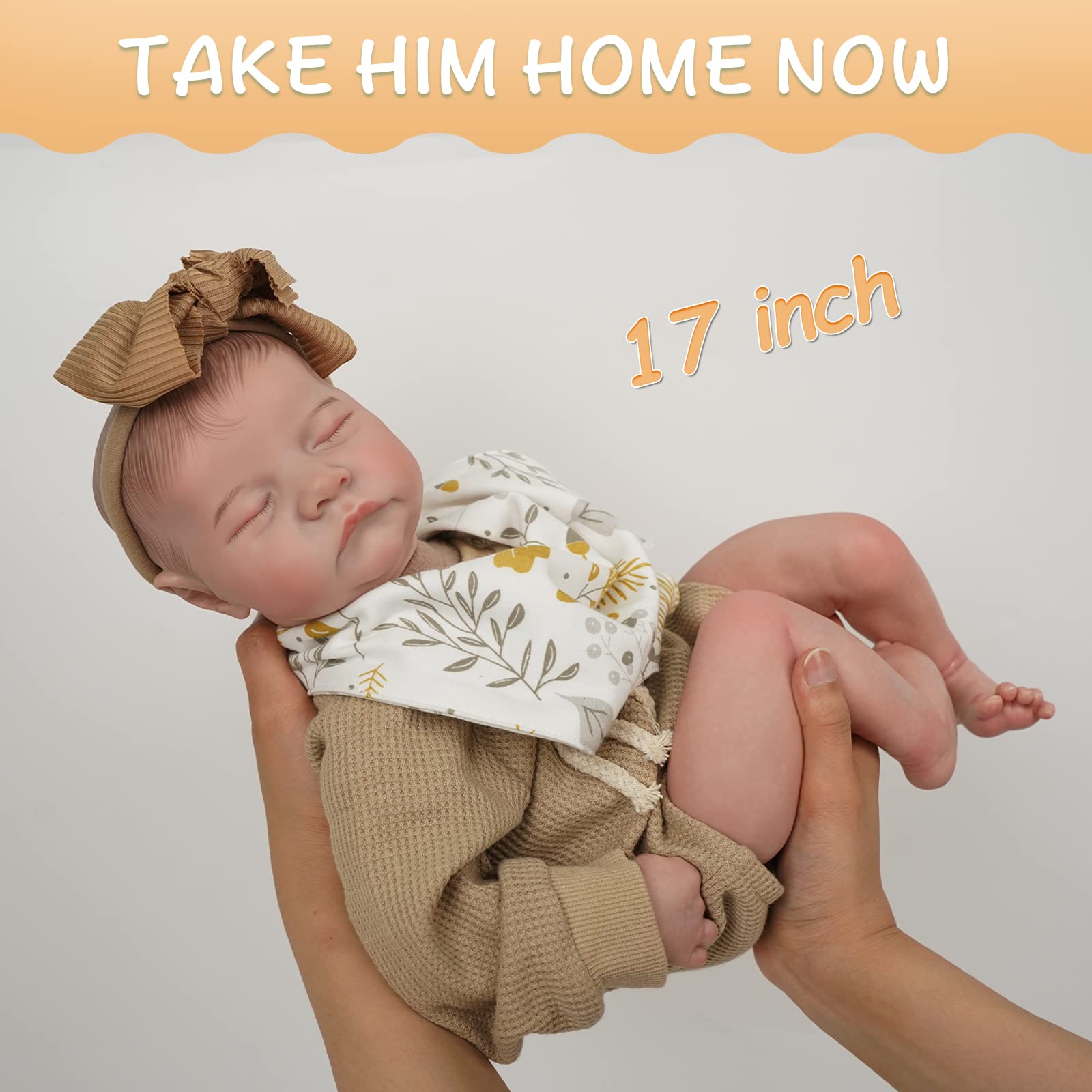 Foto 4 pulgar | Muñeca Reborn, Realista, Recién Nacido, 17 Pulgadas, Realista, Para Niño/niña - Venta Internacional.