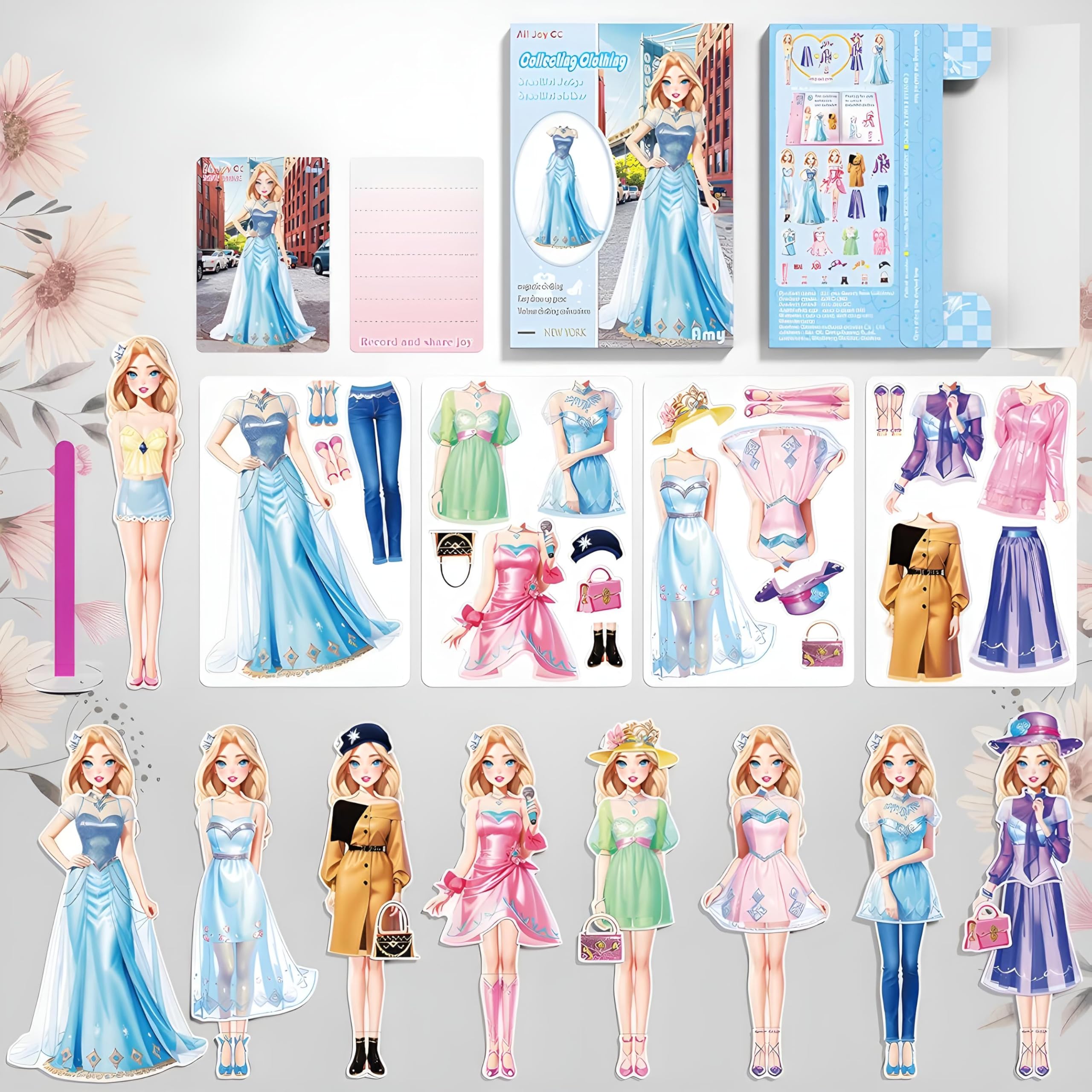 Foto 1 | Muñeca De Papel Con Diseño De Princesa Magnética, Genérica, Amy, Con 30 Atuendos - Venta Internacional.